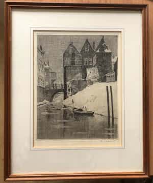 Hendrik de Laat - Schitterende ets van de DIEZE in DEN BOSCH vendu pour 45€ !