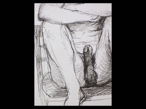 Aat Veldhoen - Zittende naakte man - Rotaprint kopen? Bied vanaf 40!