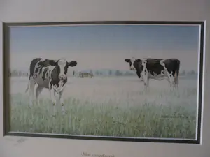 AcheterWiebe A. van der Zee - Zeefdruk, koeien in de wei.? Enchérissez de 35!