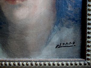 Louis Henno - Damesportret kopen? Bied vanaf 35!