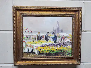 Henk Poeder - Personen op een Bloemenmarkt kopen? Bied vanaf 90!