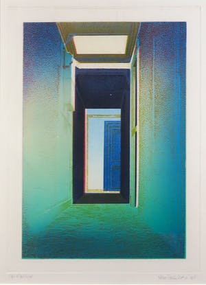 Nono Reinhold - Kleurenets, Zonder titel - Ingelijst kopen? Bied vanaf 100!