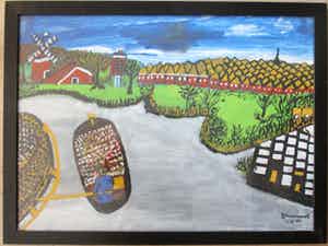 Leo Neervoort - Westland schuit, kassen, molen verkocht voor € 35!