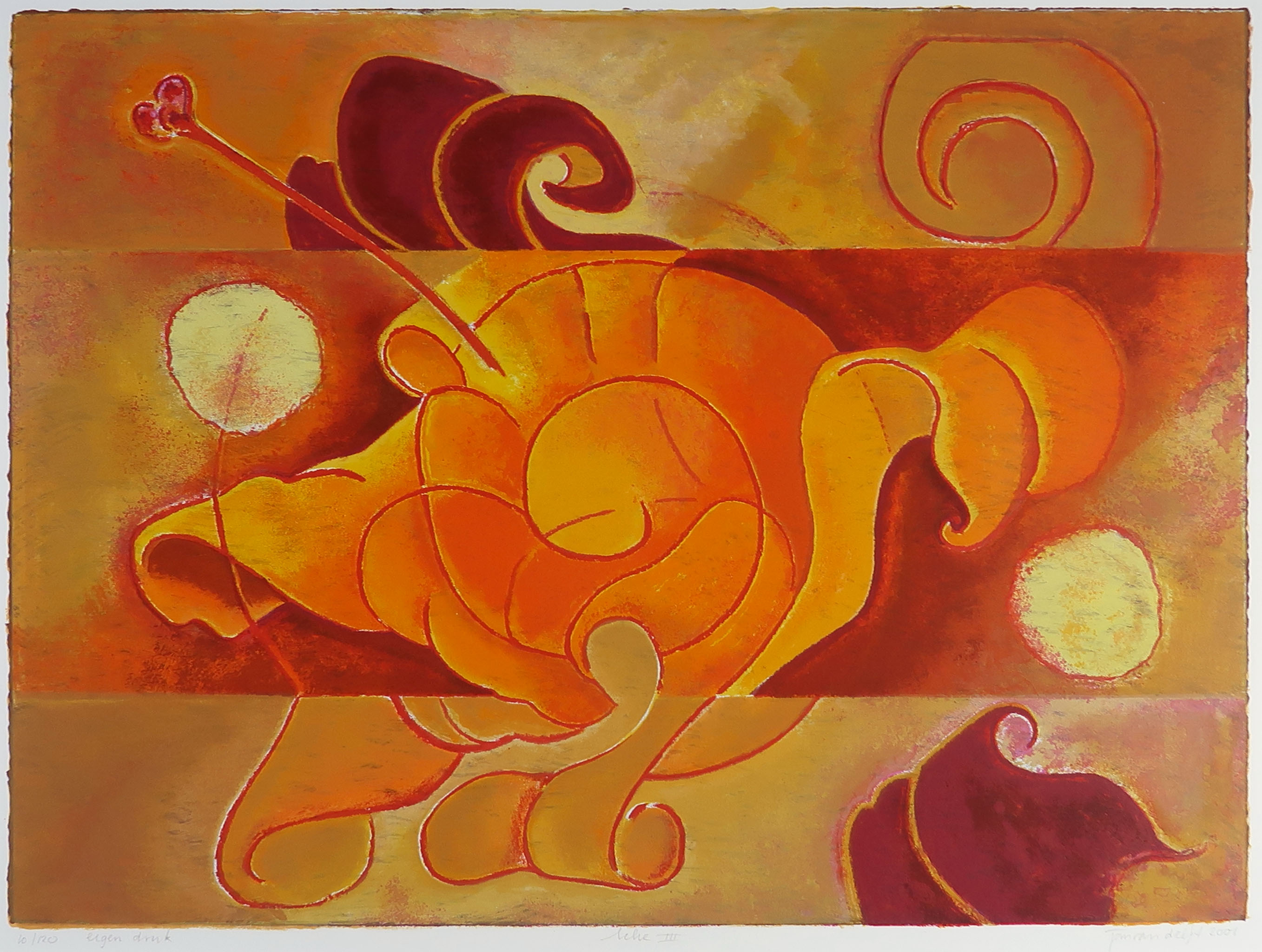 Jan van Delft - Zeefdruk, Lelie III kopen? Bied vanaf 1!