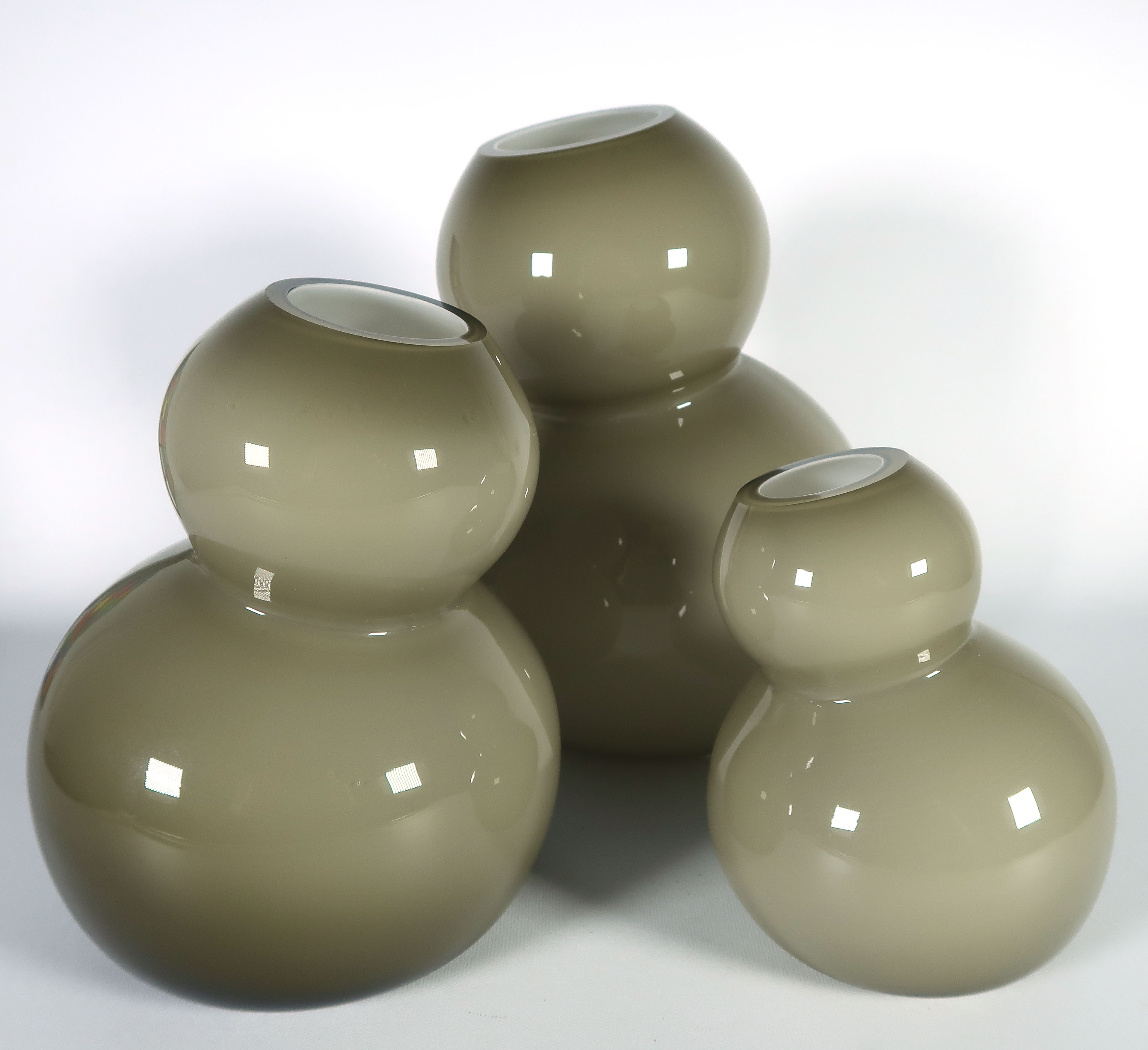 Rosenthal - Glas, Drie bolvazen kopen? Bied vanaf 1!