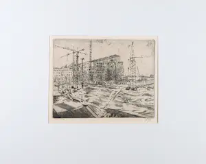 Jan van Dijk (Geb. Den Haag) - Ets, Koninklijke Bibliotheek Den Haag kopen? Bied vanaf 35!