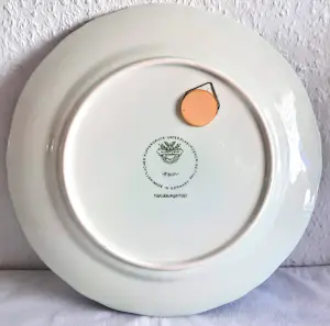 Villeroy en Boch - 2erSet Wandteller Keramik Serie Paon Pfauenmotiv Mettlacher Kupferstich 70er J. kaufen? Bieten Sie von 20!