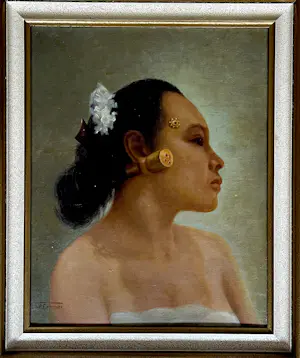A E Herrmann - Portret Indonesische vrouw kopen? Bied vanaf 420!