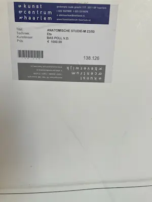 Bas van der Poll - Anatomische studie kopen? Bied vanaf 350!