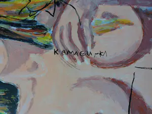 Peter Klashorst - Zeefdruk. Titel, "Turn Around Elisa". kopen? Bied vanaf 50!