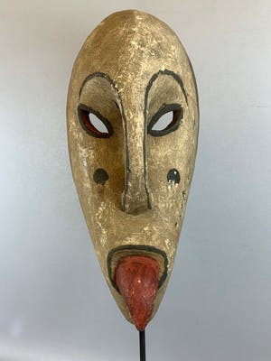 Yaka - 210231- Rare Tribal used African Yaka mask - Congo. kopen? Bied vanaf 35!