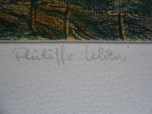Niet of onleesbaar gesigneerd - Litho, Kasteel in een landschap. kopen? Bied vanaf 1!