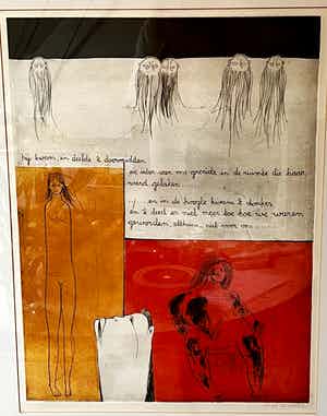 Ans Wortel - ‘Hij kwam en deelde ’t doormidden’ verkocht voor € 120!