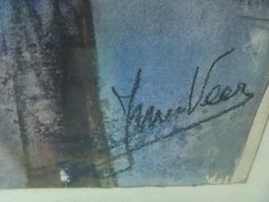 Jan van der Veer - fraai licht erotisch werk van naakte dame kopen? Bied vanaf 39!