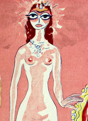 Kees van Dongen - Houtgravure - " La jouvencelle " - 1955 - 1001 nacht - ready to frame kopen? Bied vanaf 75!
