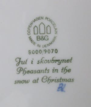 Bing en Grondahl - Porseleinen kerstbord 1970 - Jule Aften kopen? Bied vanaf 18!
