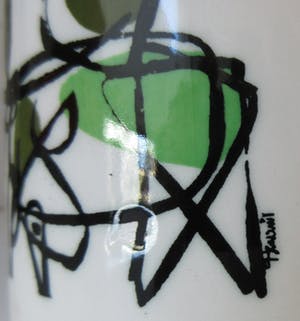 Royal Goedewaagen - Platelen apothekerspot met de afbeelding van gestileerde koeien kopen? Bied vanaf 25!