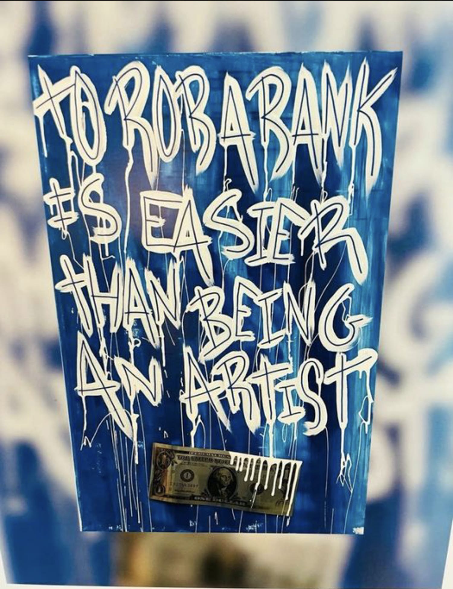 Karl Lagasse - To rob a bank 1 dollar Litho kopen? Bied vanaf 2000!