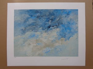 Armando - Abstractie in blauw en wit kopen? Bied vanaf 110!