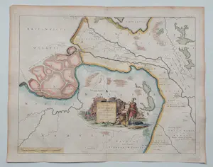 Francois Halma - Brabant Zeeland ea Oude Kaart Bataven Friezen 1725 kopen? Bied vanaf 60!
