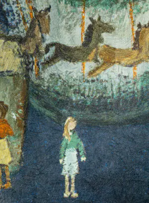 Hubert De Vries - Kermistafereel met draaimolen 49/75 kopen? Bied vanaf 100!