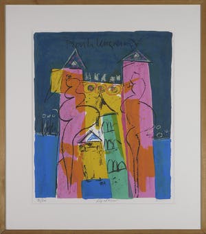 Frank Lengvenius - Zeefdruk, Bij elkaar - Ingelijst kopen? Bied vanaf 1!