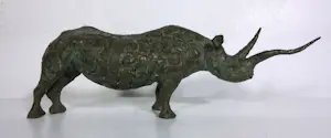 Hetty Heyster - Brons, Neushoorn kopen? Bied vanaf 500!