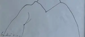 Lucebert - Oost-Indische inkt op papier | 'Tête Rectangulaire' | 1981 (INGELIJST) kopen? Bied vanaf 850!