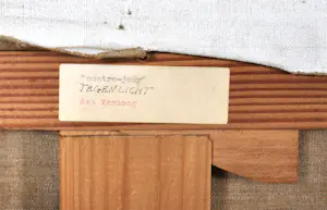 Aat Verhoog - PM – "Contre-jour" Tegenlicht, Olie op doek, Gesigneerd, 100x100 cm, 1978 kopen? Bied vanaf 490!