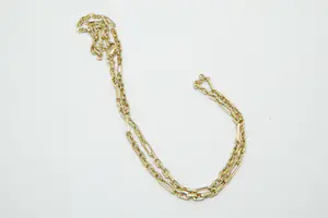 67 - Lang (50cm) en zo goed als nieuw 14 krt gouden fantasie collier kopen? Bied vanaf 370!
