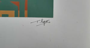 Ton Pape - Gouache - Geometrisch Abstract nr 2423 kopen? Bied vanaf 40!