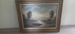 Willem Kroon - Landschap met water kopen? Bied vanaf 100!