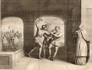 Pieter Tanjé - Hertog Godefrid de Noorman wordt door Graave Everard gedood verkauft für € 8!