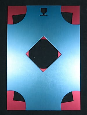 Michiel H.F. Schierbeek - Geanodiseerd aluminium platen blauw en roze, Zonder titel kopen? Bied vanaf 1!