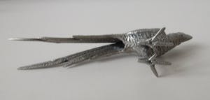 Curiosa - Vier metalen figuren van fazanten en pauwen kopen? Bied vanaf 1!