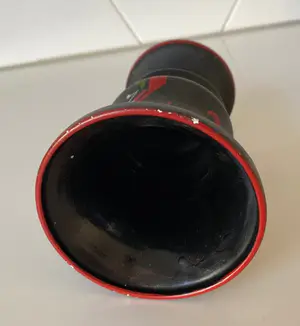 Kunstaardewerkfabriek Ed. Antheunis - Twee koudlak platelen vazen decor Irma kopen? Bied vanaf 1!