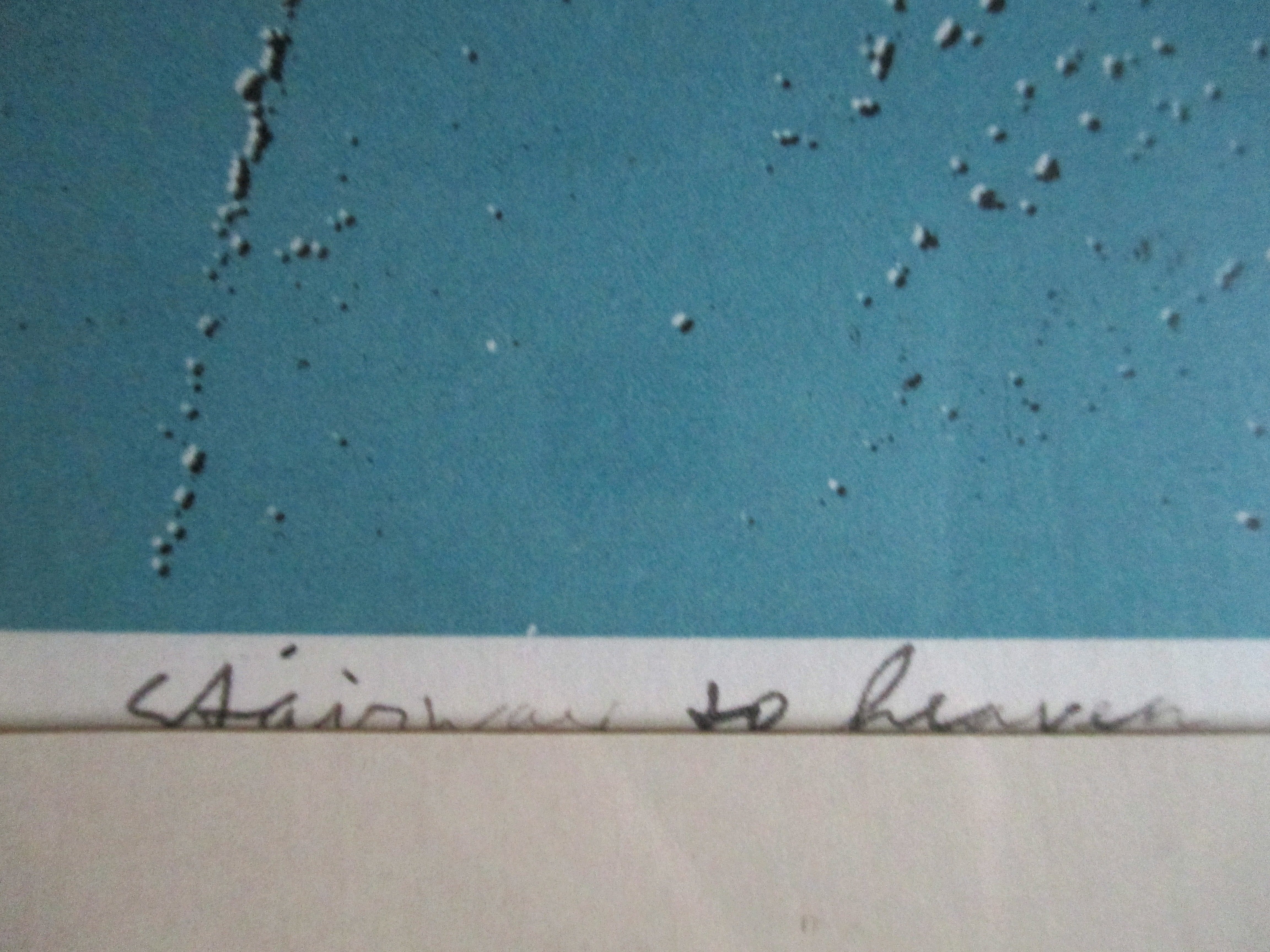 Pjotr van Moock - Ingelijste zeefdruk "stairway to Heaven" kopen? Bied vanaf 30!