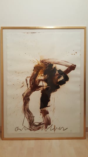 Anton Heyboer - Abstract in bruintint kopen? Bied vanaf 125!