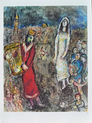 Marc Chagall - Le Village, Original-Farblithographie 1977 Mourlot 917 kopen? Bied vanaf 360!