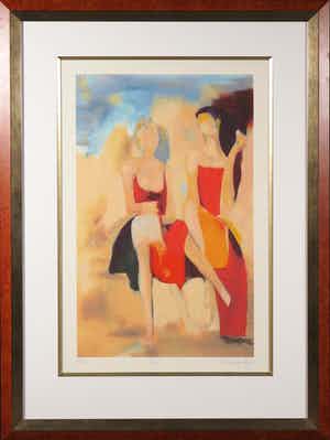 Hans van den Berg - Zeefdruk, Paris - Ingelijst (Groot) verkocht voor € 35!