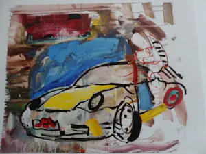 Peter Diem - Zeefdruk. Porsche kopen? Bied vanaf 35!