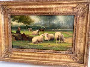 Jef Van Leemputten - Herder met schapen verkocht voor € 450!