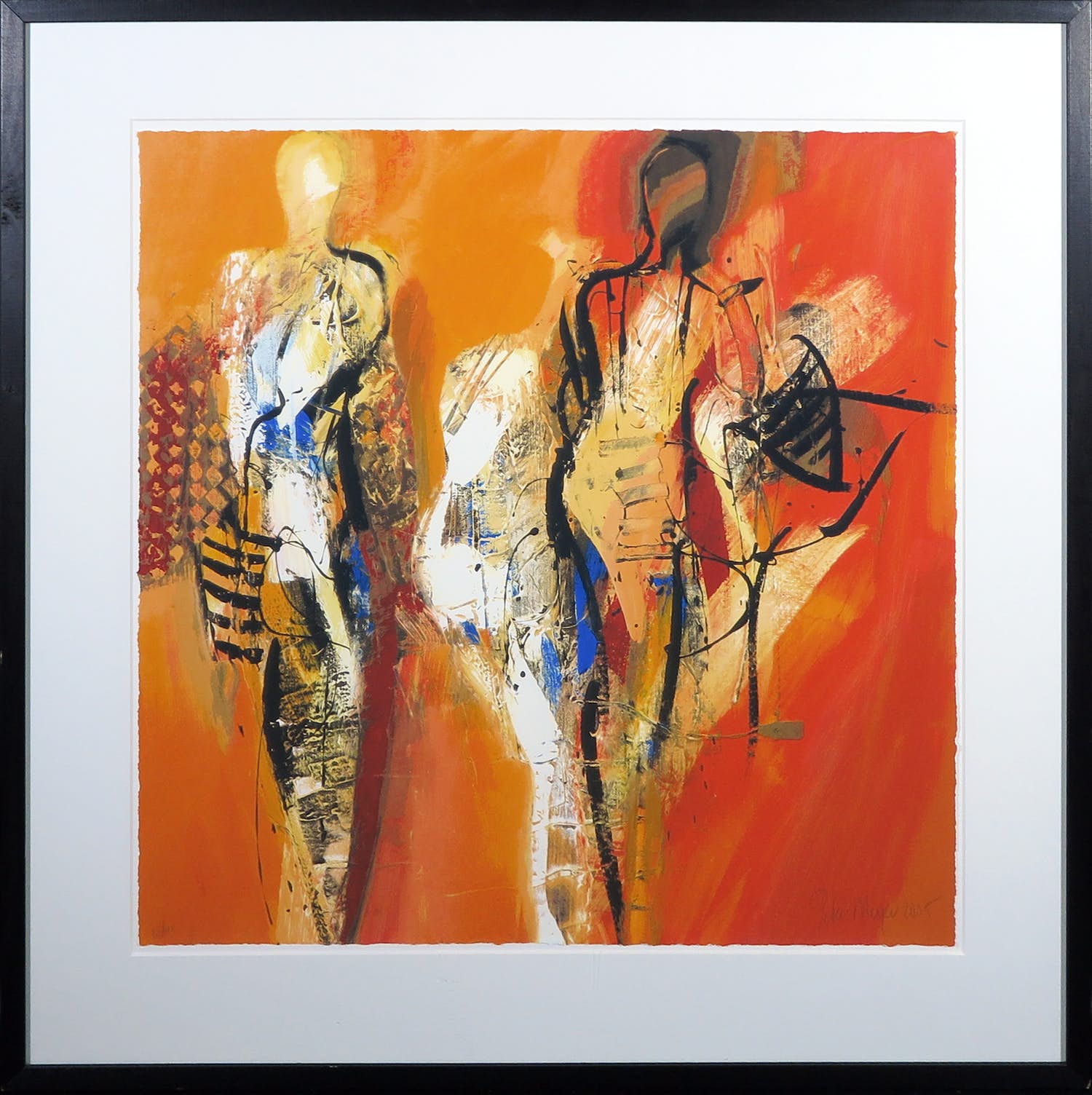 Peter Meijer - Zeefdruk, Zonder titel 3 - Ingelijst verkocht voor € 60!