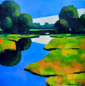 Willem Visser - Polderlandschap verkocht voor € 55!