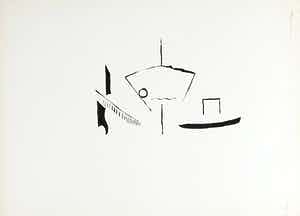 Krijn de Koning - Tekening, Zonder titel verkocht voor € 50!