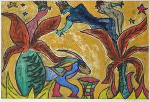 Rik Bronkhorst - Monotype, Gelouterde zielen - Ingelijst kopen? Bied vanaf 1!