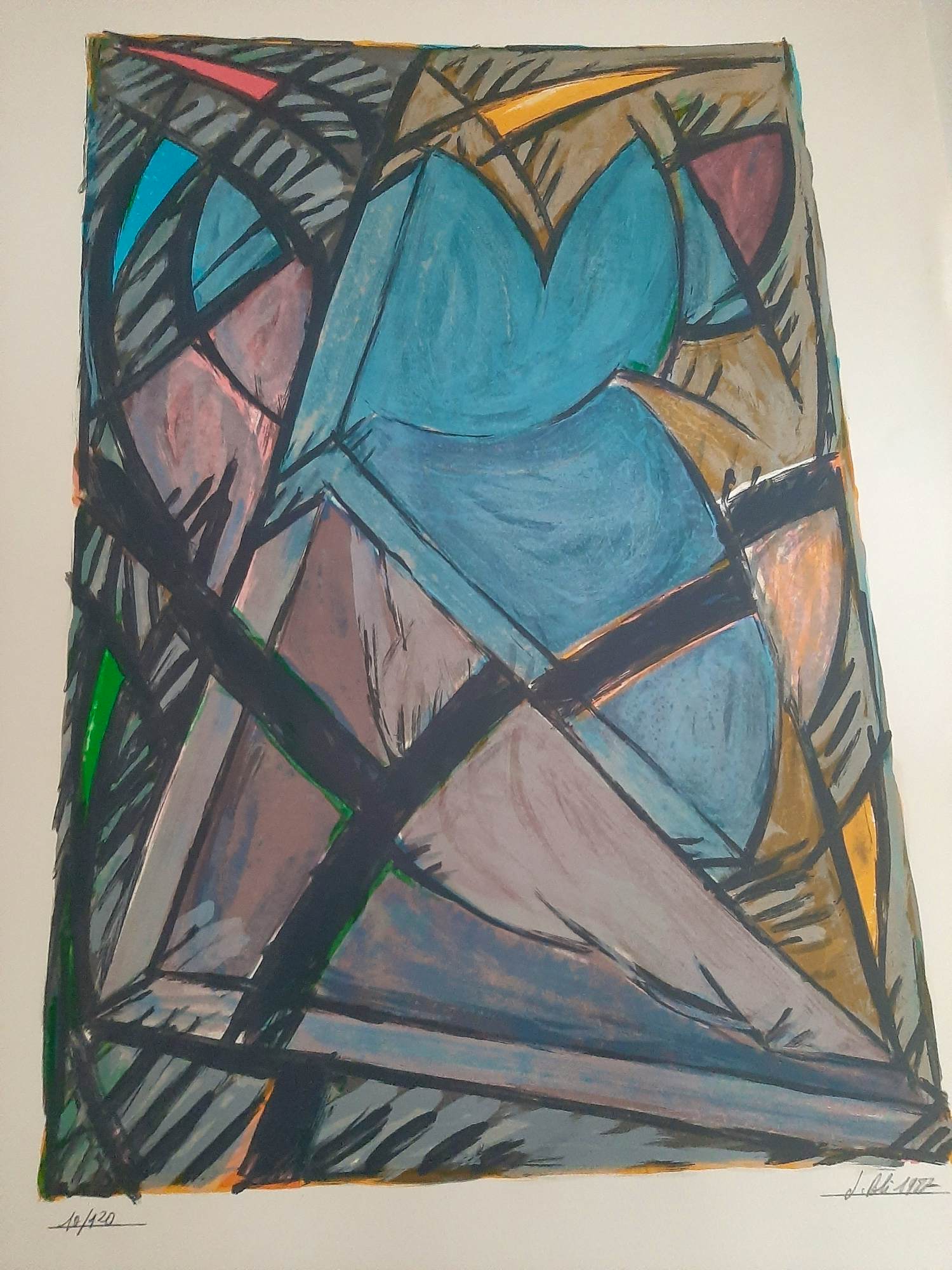 Jacques Poli - Litho, Composotion I kopen? Bied vanaf 35!