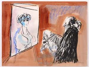 Luis Filcer - Litho, Zonder titel XXVII - Ingelijst verkocht voor € 35!