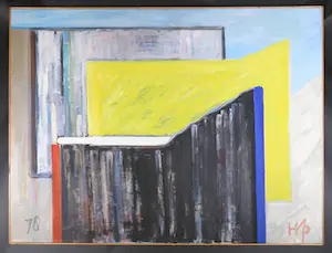 Hannes Postma - Olieverf op doek, Abstracte compositie (Zeer groot) kopen? Bied vanaf 100!