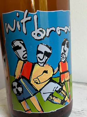 Herman Brood - gezeefdrukte bierfles - "Wit Brood" - 1999 kopen? Bied vanaf 20!